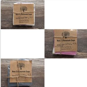 Homemade Eucalyptus & Cotton, Green Tea, Eucalyptus Bar Soap NEW